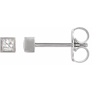 Mini Princess Diamond Studs