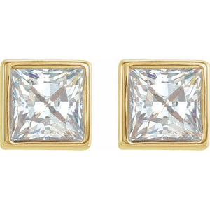 Mini Princess Diamond Studs