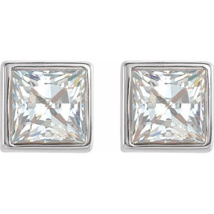 Mini Princess Diamond Studs