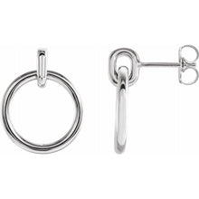 Load image into Gallery viewer, Circle Dangle Earrings
