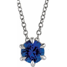 Load image into Gallery viewer, Gemstone Solitaire Necklace
