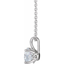 Load image into Gallery viewer, 14K White 1/4 CT Natural Diamond 16-18&quot; Necklace
