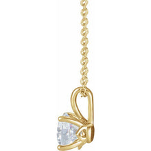 Load image into Gallery viewer, 14K Yellow 1/4 CT Natural Diamond 16-18&quot; Necklace
