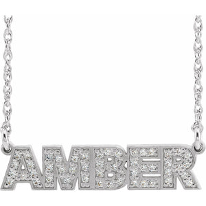 Custom Diamond Nameplate