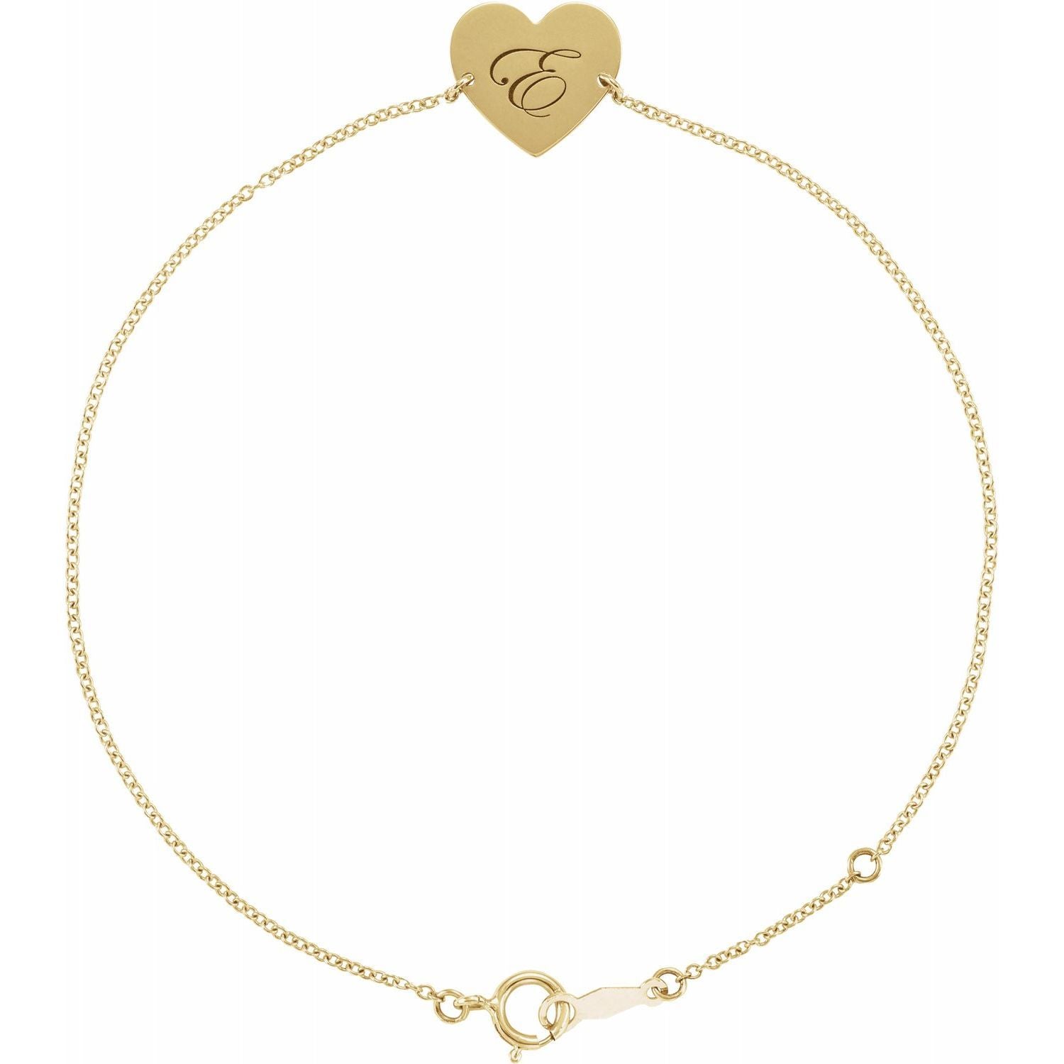 Personalized Heart Bracelet