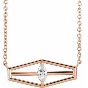 Marquise Geometric Necklace