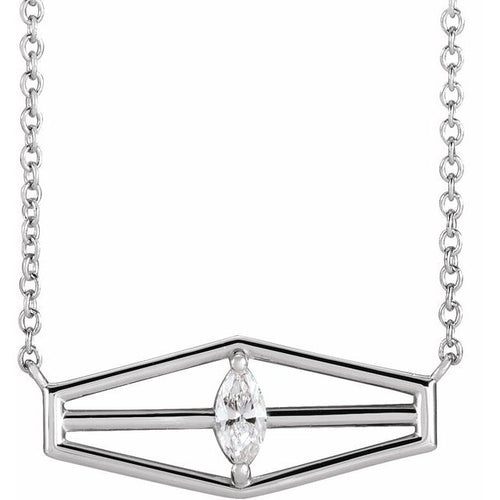 Marquise Geometric Necklace