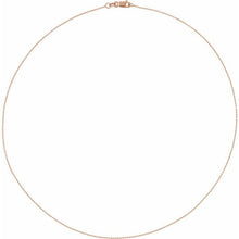 Load image into Gallery viewer, 14K Rose 1 mm Diamond-Cut Bead 18&quot; Chain
