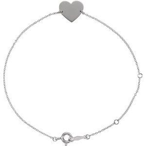 Personalized Heart Bracelet