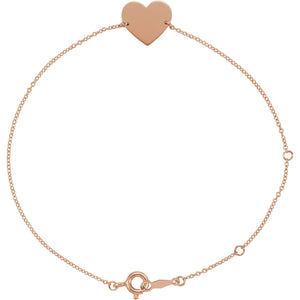 Personalized Heart Bracelet