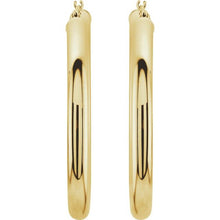 Load image into Gallery viewer, 14K Gold Tube Hoop Earrings
