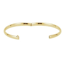 Load image into Gallery viewer, 14K Yellow 4.75 mm Hinged Bangle Bracelet
