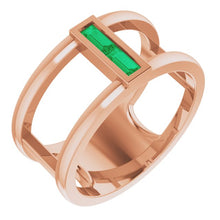 Load image into Gallery viewer, Gemstone Baguette Ring
