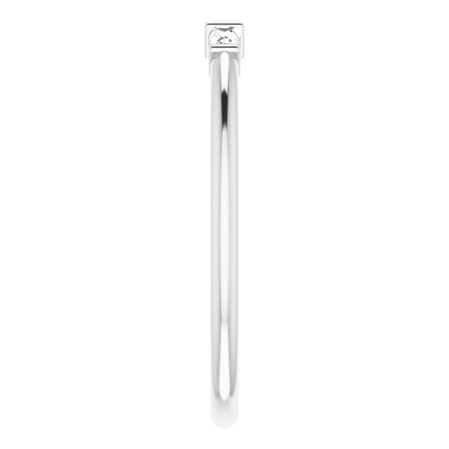 Diamond Three-Stone Stackable Ring