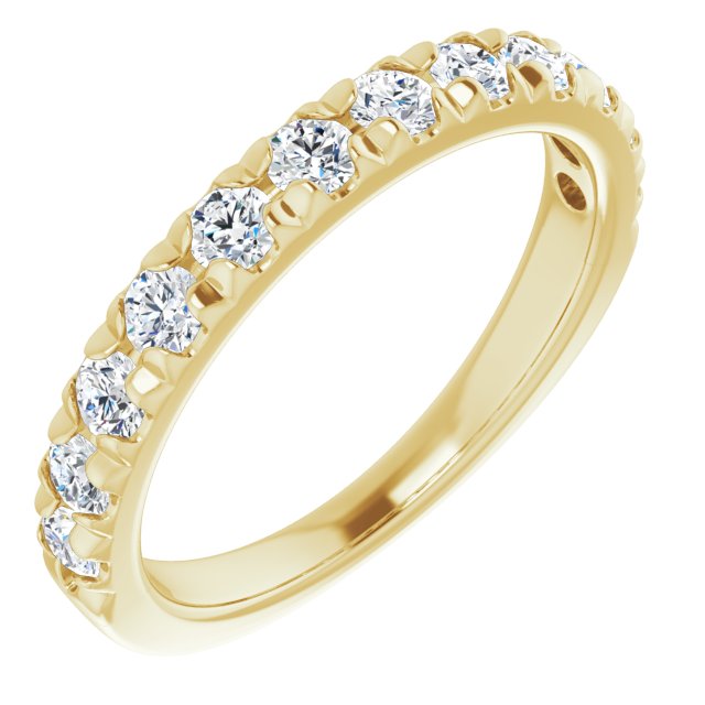 French Set Diamond Anniversary Ring
