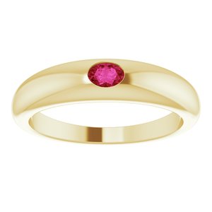 Oval Petite Dome Ring