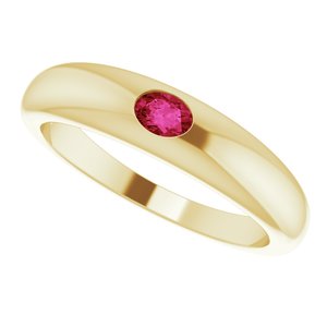 Oval Petite Dome Ring