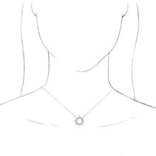 Load image into Gallery viewer, 14K White 3/8 CTW Natural Diamond Circle 18&quot; Necklace
