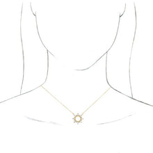 Load image into Gallery viewer, 14K Yellow 3/8 CTW Natural Diamond Circle 18&quot; Necklace
