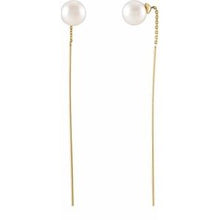 Load image into Gallery viewer, Pearl Threader Earrings
