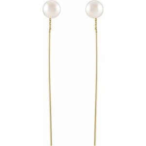 Pearl Threader Earrings