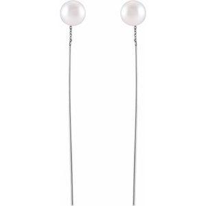 Pearl Threader Earrings