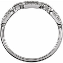 Load image into Gallery viewer, 14K Rose 1/6 CTW Natural Diamond Chain Link Ring
