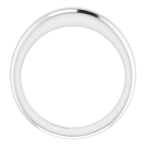 14K white 4 mm Petite Dome Ring