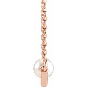 Pearl V-Bar Necklace