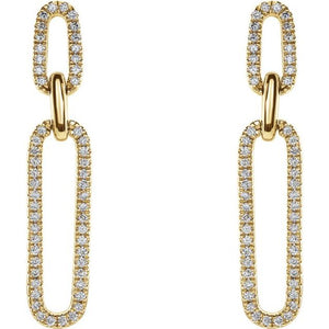 Diamond Link Earrings
