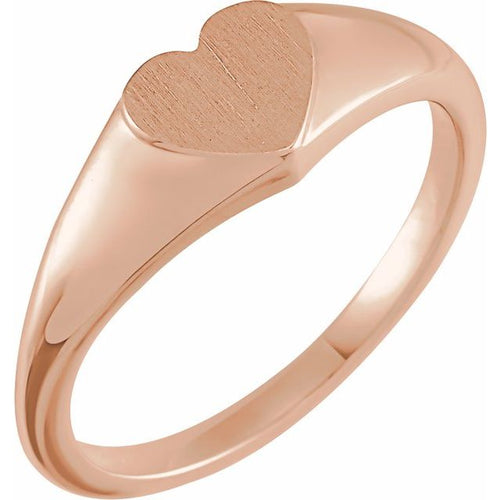 Custom Heart Signet Ring