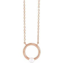 Load image into Gallery viewer, Pearl Circle Necklace
