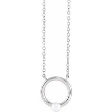 Load image into Gallery viewer, Pearl Circle Necklace
