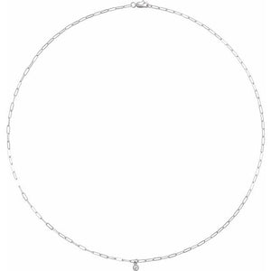Diamond Micro Bezel-Set Necklace