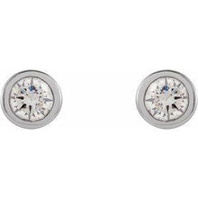 Load image into Gallery viewer, Micro Bezel-Set Diamond Earrings
