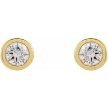 Load image into Gallery viewer, Micro Bezel-Set Diamond Earrings
