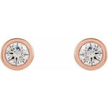 Load image into Gallery viewer, Micro Bezel-Set Diamond Earrings
