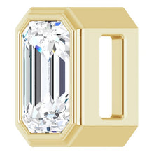 Load image into Gallery viewer, Emerald Cut Diamond Slide Pendant
