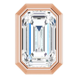 Emerald Cut Diamond Slide Pendant