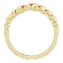 Load image into Gallery viewer, 14K Rose Rope Dome Ring
