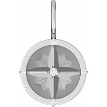Load image into Gallery viewer, Diamond Compass Pendant
