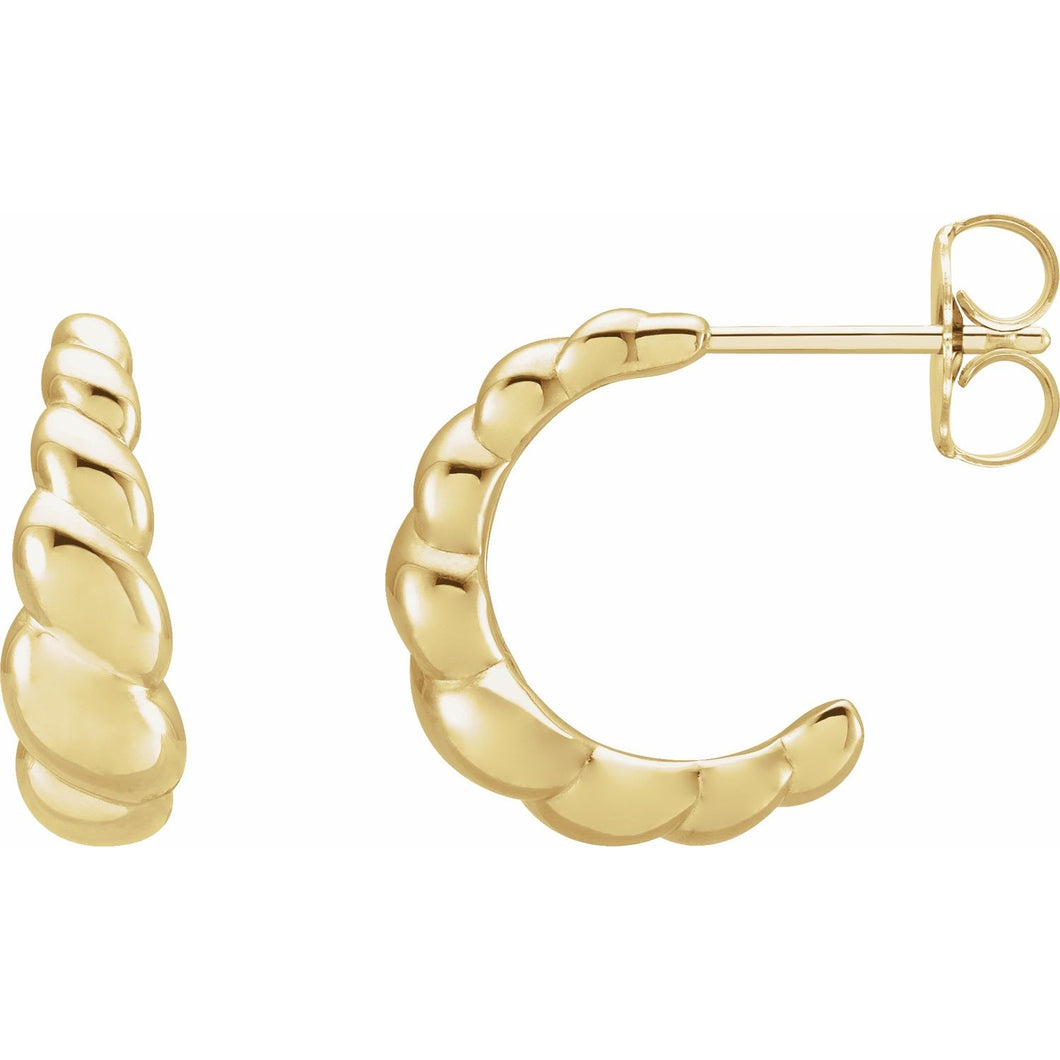 Rope Dome Hoop Earrings