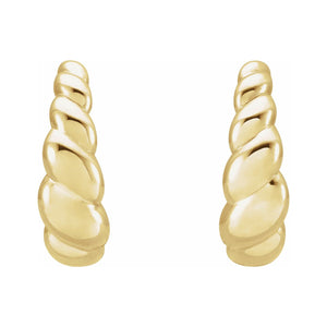 Rope Dome Hoop Earrings