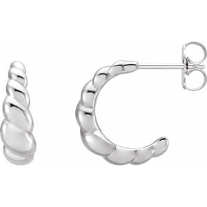 Rope Dome Hoop Earrings