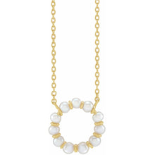 Load image into Gallery viewer, Pearl Circle Necklace
