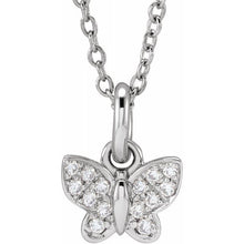 Load image into Gallery viewer, Diamond Butterfly Necklace
