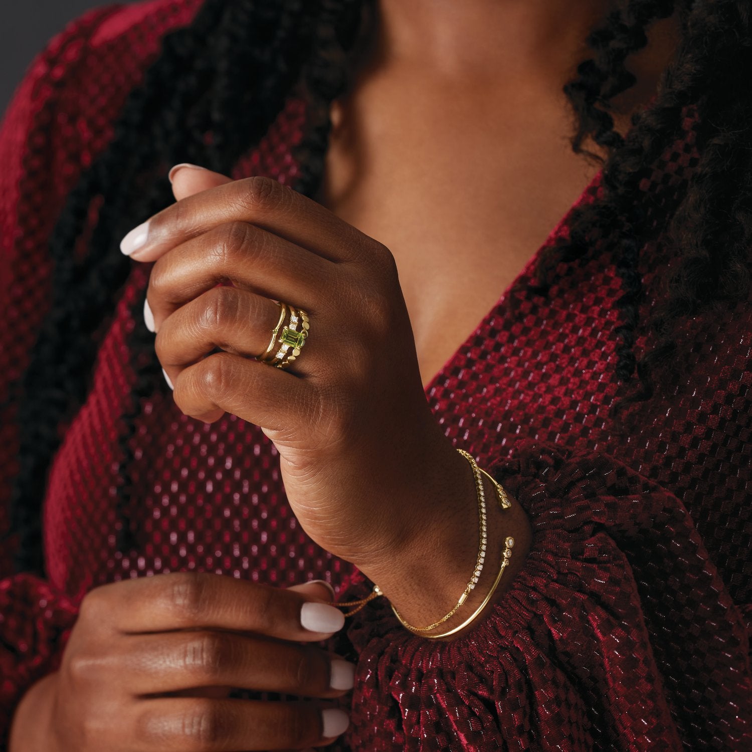 Diamond Bola Bracelet