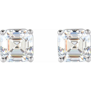 Asscher Diamond Studs