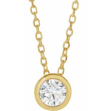 Load image into Gallery viewer, Diamond Bezel Set Necklace
