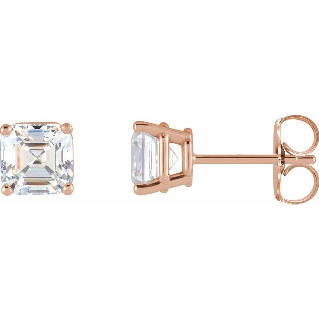 Asscher Diamond Studs